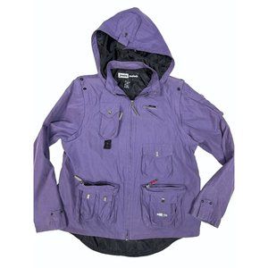 Jamie Sadock womens Small Purple Purple Full Zip Golf Convertible Vest Jacket